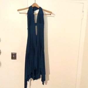 Cocktail low plunge backless